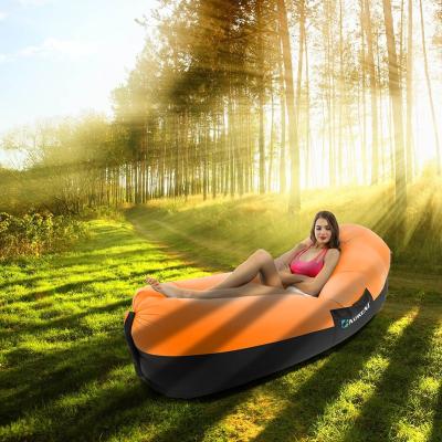 China NORENT Sofa Bed Lazy Waterproof Lounger Outdoor Inflatable Chair Sleeping Air Fast Inflatable Camping Sleeping Bag for sale