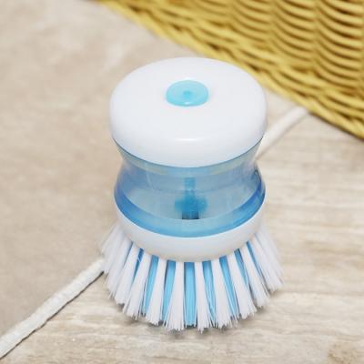 China Viable Chamber Cleaning Stainless Steel Kitchen Soap Dish Scrubber Cleaning Brush Palm Dispensing Brush For Kitchen Washing for sale