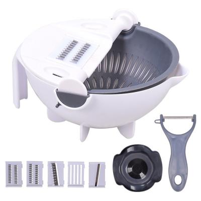 China Viable 5 in 1 Multifunctional Fruit Vegetable Slicer Cutter Fruit Skin Peeler Kitchen Tool for Cucumber Potato for sale