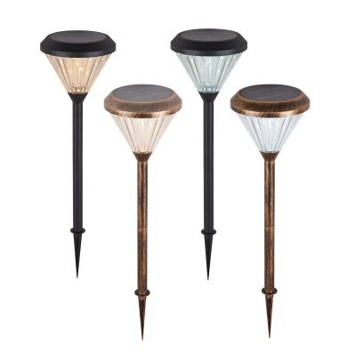 China New Warm White Outdoor Solar Patio Led Floor Path Light Garden Floor Disc Lawn Light Waterproof Solar Deck Light for sale