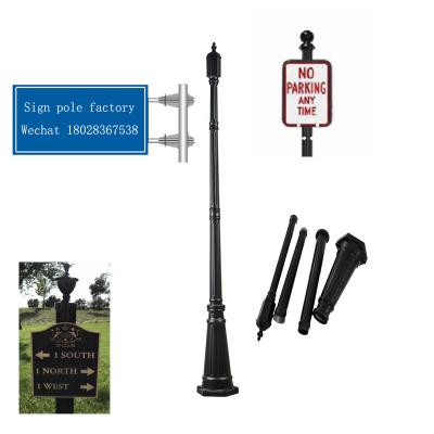 China Outdoor Garden Digital Signage Displays LAN/Wifi/3G Wireless LAN/Wifi/3G Management Board Post Smart Pole Electronic Led Advertising Post for sale