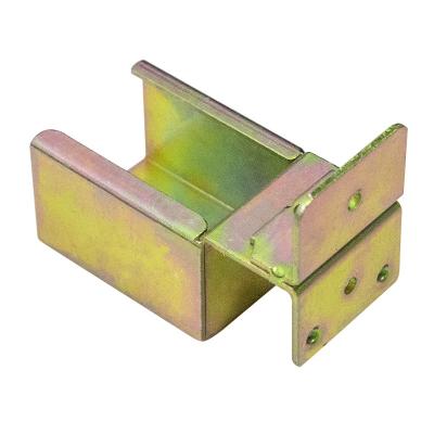 China HG-002 Common Transport Metal Bracket for Roller Rail Track Connection Gravity Sliding Track Connector in Pipe Joint System for sale