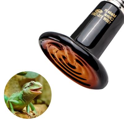 China 25w 100w 200w heat lamp mounting reptile emitter viable amphibious heat lamp no light for sale