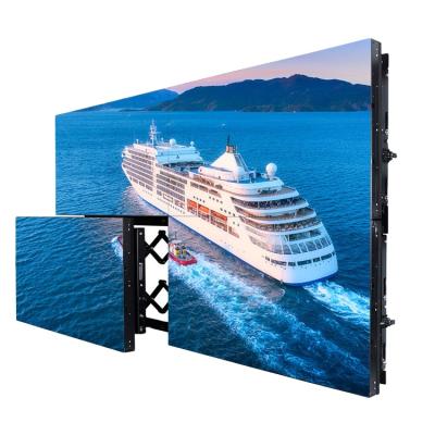 China 4k surveillance control center advertising screen advertising displayer stage slot entrance top1lcd seamless digital display screens splicing screen for sale