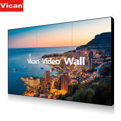 China Conference room 9x9 4k 55 inch boe big indoor 3x4 big fair 2*2 video wall advertising ultra thin display lcd screen for sale