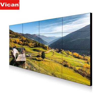 China 3d Indoor Holographic Video Wall 1x2 1.8mm Bezel 65