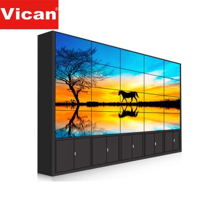 China Manufacturers Indoor Floor Standing 55 Inch Seamless Video Wall 0.88 Mm Bezel Digital LCD Display Advertising for sale