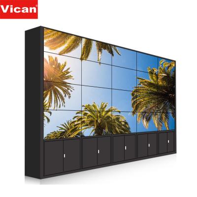 China vican indoor professional frameless panel retail monitor terminal lcd advertising screen display video wall for sale