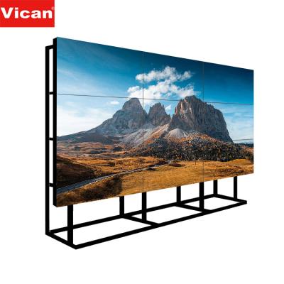 China 2x4 tv lcd video wall 4k indoor chinese hdmi ultra thin frameless advertising super modern irregular display for sale