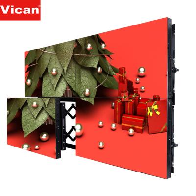 China Large 2x2 3x3 Panel Room Bezel Monitoring Control Center 4k Video Wall Panel LCD Splicing Screen Narrow Advertising Display Large for sale