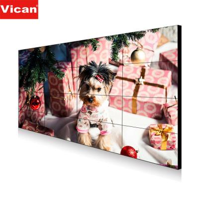 China Indoor Ultra Narrow 3x3 4x4 46 Inch Large Supplier 2x2 LCD Wall Mounted Advertising Screen 3d Digital Video Wall for sale