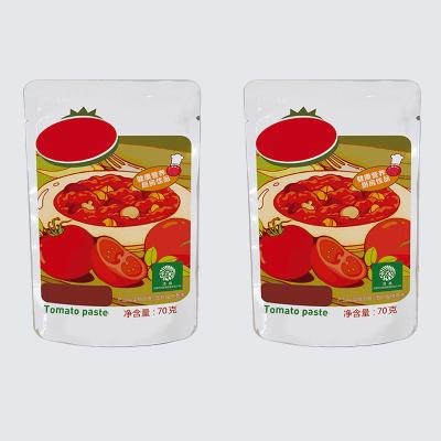 Chine Vitamine C 70g Sac de ketchup de qualité alimentaire Sauce de tomate rouge douce à vendre