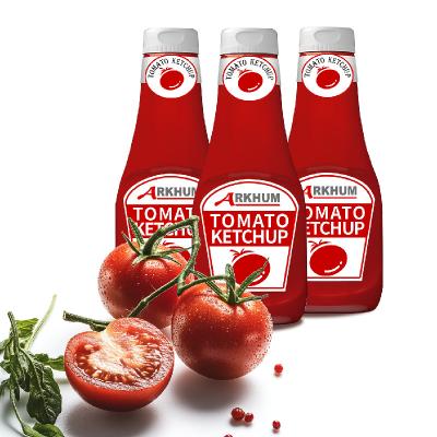 Cina Ketchup in una bottiglia di vetro Dolce salsa di pomodori Italiana di pomodori freschi in vendita