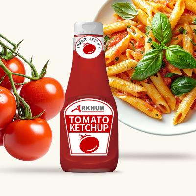 China Rich Spaghetti Gustora Ketchup Glass Jar Packaging for sale