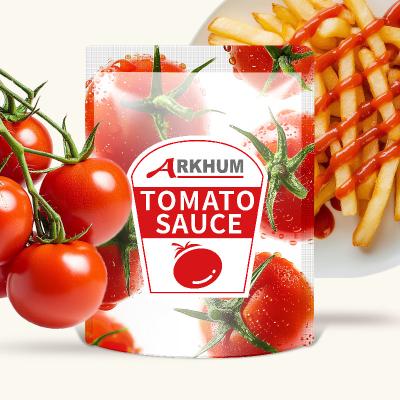 China 4.1g de purê de tomate em sacos de gordura 180g de ketchup de tomate em saquinho pequeno à venda