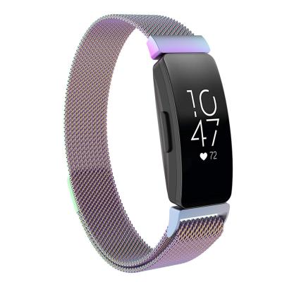 China Soft Wristband Milanese Strap For Fitbit Inspire Inspire Time Fitness Tracker Metal Wristband Buckle For Fitbit Inspire Inspire Time for sale