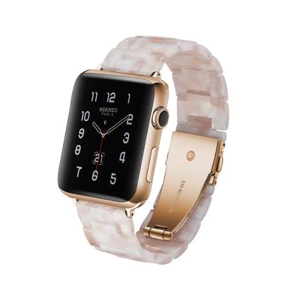 China Adjustable 38mm 42mm 40mm 42mm Suitable For Apple Watch Band iwatch 6/5/4/3/2/1 Apple Watchse Resin Material Transparent Watch Band for sale