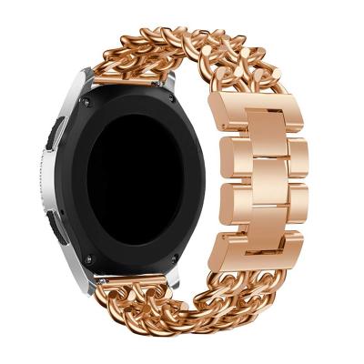 China Fashionable Cowboy Chain Fashion Stainless Steel Watch Band For Samsung Galaxy Watch 46mm Band for sale