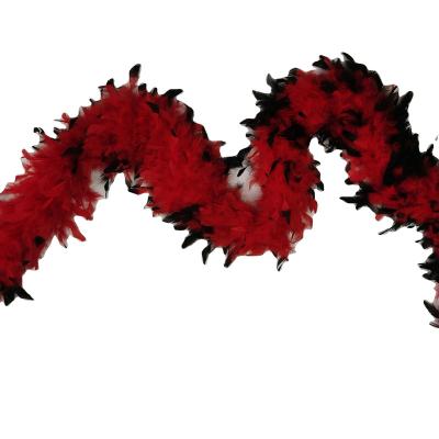 China Hot Sale Turkey Feather Used In A Party Oatrige Rainbow Feather Boa For Celebration Supplies for sale