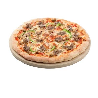 China Sustainable Pizza Craft Stone Round For Pizza Stone Flat Baking Oven BBQ Grill 8' for sale