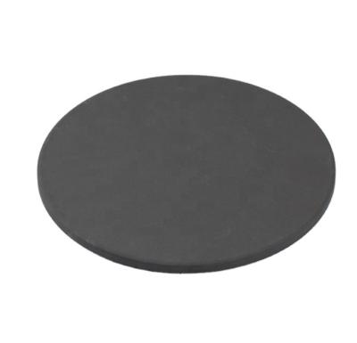 China Disposable black glazed pizza stone used for barbecues and ovens for sale