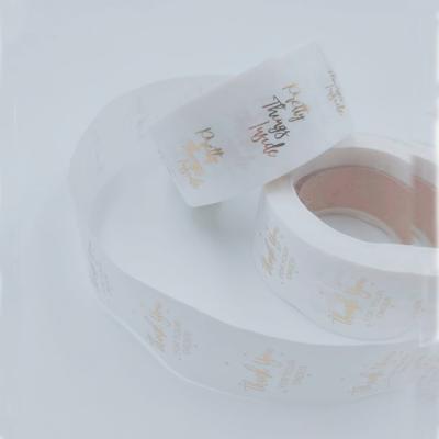 China Customized Waterproof White Gold Foil Gold Hot Stamping Stickers Dye Hot Stamping Foil High Quality And Cheap Price for sale