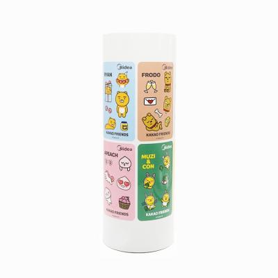 China Waterproof new product low price w4.2*l6.2 inch cute printing paper planner sticker roll 2021 for sale