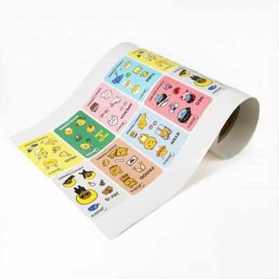 China Vinyl Waterproof Waterproof Sticker Low Price Custom Kitchen Roll Up Cute Planner Stickers Paper for sale