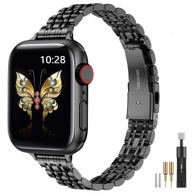 China 7 beads Bands apple watch stainless steel band for apple watch ultra apple watch band ultra for sale