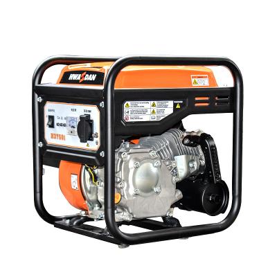 China Hwasdan 3.5kw 3kw Mini Open Frame Gasoline Portable Inverter Generator with 7.5L Recoil Start for sale