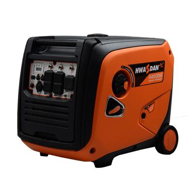 China Hwasdan 3.5KW Max Power 4KW Gasoine Inverter Generator Portable Gasoine Generator 3500w for 12L Camping for sale