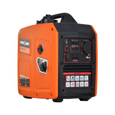 China Hwasdan 2000 Watt Inverter Gasoline Generator 1.8Kw 1kw Portable Quiet Inverter Generators 4L for sale