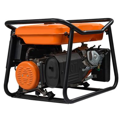 China Low Fuel Consumption Hwasdan Electric Start 6kw 7kw Single Phase 25L Open Type Gasoline Engine Generator for sale