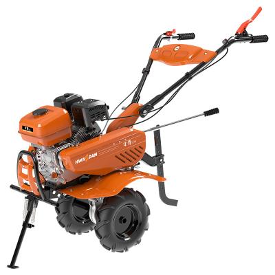 China Hwasdan Agricultural Machinery Mini Cultivator Power Tiller 212cc Gasoline Tillers With Straight Blade for sale