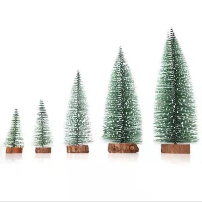 China Luxury Cedar Window Setting Christmas Tree Stand Decoration Luxury Mini Christmas Tree for sale