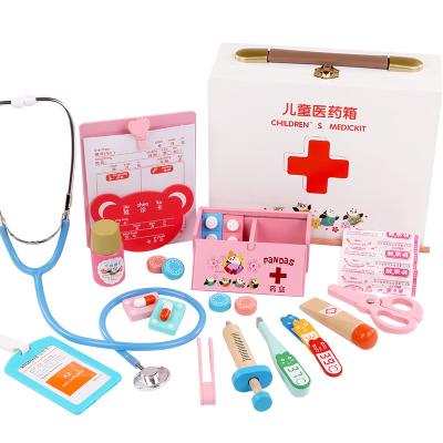 China Baby Model DoctorMedical Tool Storage Deluxe Table Pretend Play Sensitive Deluxe Packaging 2-8 Kids Make Up Toy Set For Girls for sale