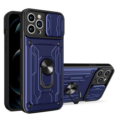 China Magnetic Detachable TPU+PC Shockproof Luxury Car Kickstand Card Slot Bag Wallet Phone Case Cover For iPhone 13 Pro Max for sale