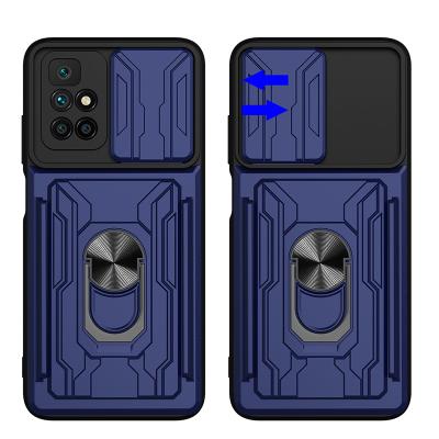 China New Design Shockproof Car TPU+PC Car Magnetic Detachable Kickstand Wallet Card Slot Bag Phone Case For Redmi 10 4G for sale