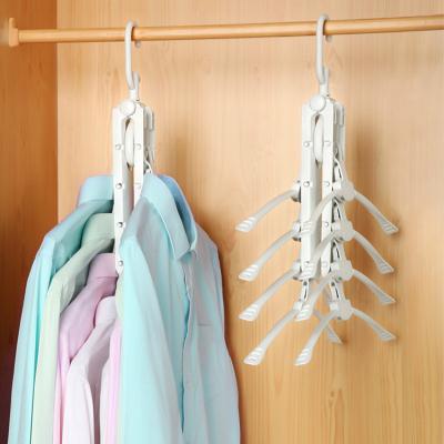 China Eco-Friendly Clothes Hanger Space Saving Clothes Hanger Plastic Drying Clothes Hanger for sale