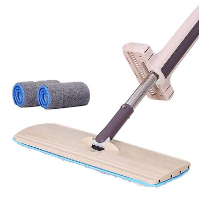 China Sustainable Floor Self Cleaning Broom Folding Lazy Broom Hand Free Standing Mop for sale