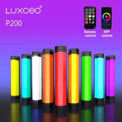 China Luxceo P200 RGB LED Photography Light Waterproof Portable Handheld Stick Soft Light with APP Remote Control P200 for sale