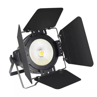 China Factory direct 100W/200W hot/cold/2in1 stage events led cob par surface light with barndoors for DJ disco party wedding stage events for sale