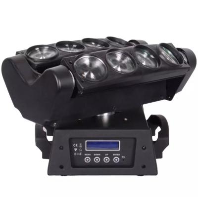 China Stage events factory 8x10w rgbw 4in18 direct eyes led light moving head spider for DJ disco room wash bar for sale