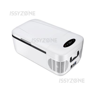 China AC 12V 24V AC 12V 24V Mini Fridge Portable Compressor Car Refrigerator 12L Car Cooler Fridge Freezer for sale