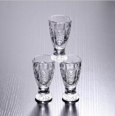 China Wholesale Clear Transparent Crystal Shot Glass Mini Glass Mini Cups Manufacturers Wine Glass for sale