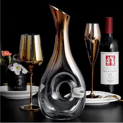 China New Amazon Crystal Wine Decanter Best Classic/Postmodern Wine Glass Decanter for sale