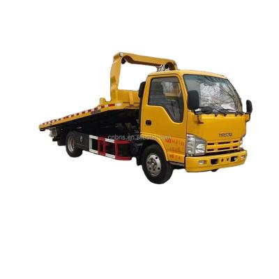 China Good Condition 2012 Years 3 Ton ISUZUs 600P Tow Truck Flatbed Wrecker Trailer For Sale 5.995x2.28x2.215M for sale