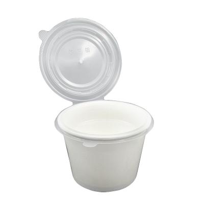 China Disposable ACCEPT CUSTOM Leak Proof Bowl Packaging Disposable Hot Paper Soup Bowl With Hinged Tray Lid for sale