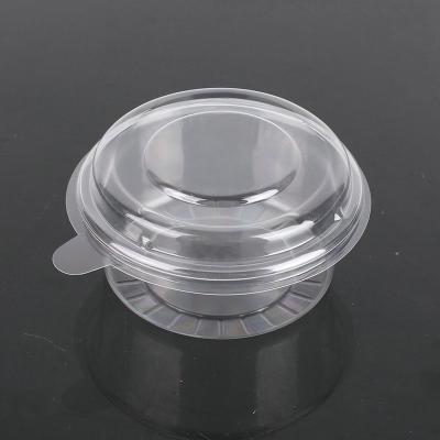 China 200ml High Clear Leak Proof Disposable Plastic Packaging Multifunctional Clear Round Bowl With Lid for sale