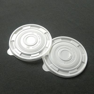 China Wholesale Non Spill Leak Proof Microwave Safe Disposable Plastic Lid For Paper Bowl for sale